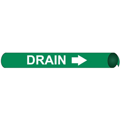 Domestic Hot Water Supply Precoiled/Strap-On Pipe Marker (F4039)