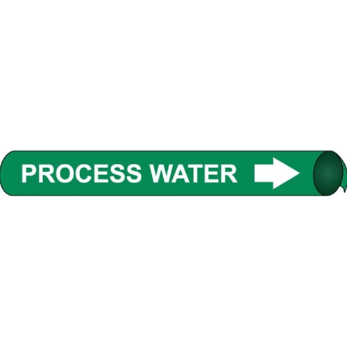 Process Water Precoiled/Strap-On Pipe Marker (F4085)