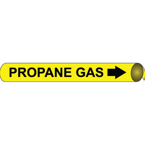 Propane Gas Precoiled/Strap-On Pipe Marker (F4086)