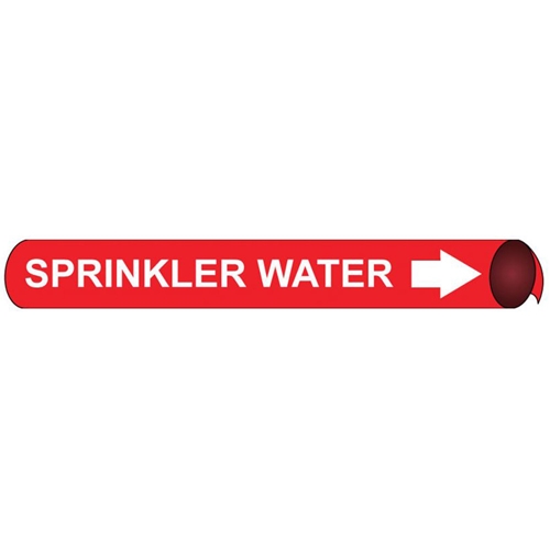 Sprinkler Water Precoiled/Strap-On Pipe Marker (F4096)