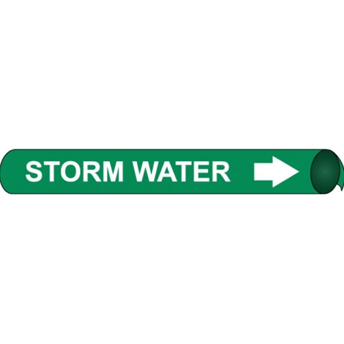 Storm Water Precoiled/Strap-On Pipe Marker (F4120)