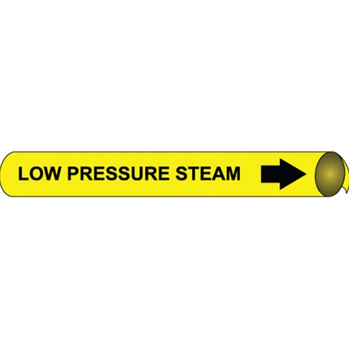 Low Pressure Steam Precoiled/Strap-On Pipe Marker (G4069)