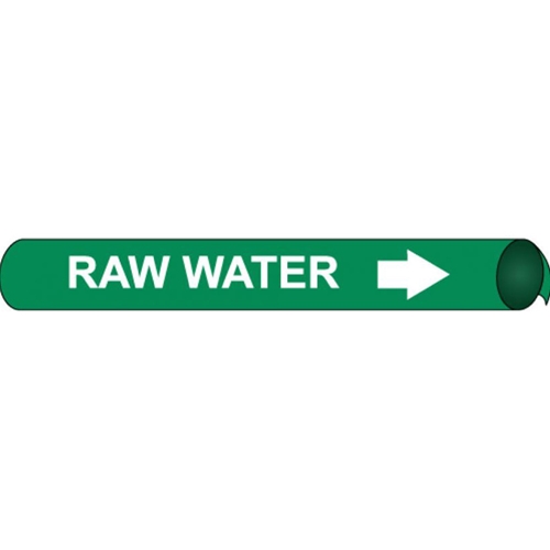 Raw Water Precoiled/Strap-On Pipe Marker (G4088)