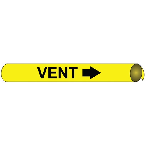 Vent Precoiled/Strap-On Pipe Marker (G4109)