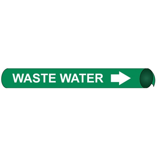 Waste Water Precoiled/Strap-On Pipe Marker (G4112)