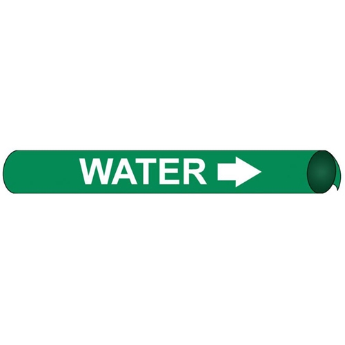 Water Precoiled/Strap-On Pipe Marker (G4113)