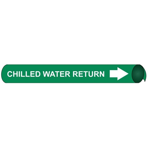 Chilled Water Return Precoiled/Strap-On Pipe Marker (H4014)