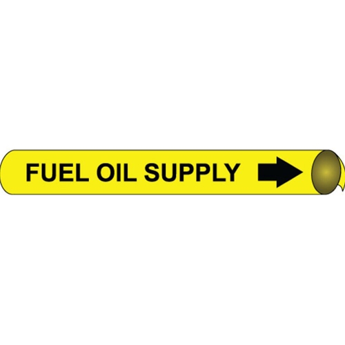 Fuel Oil Precoiled/Strap-On Pipe Marker (H4048)