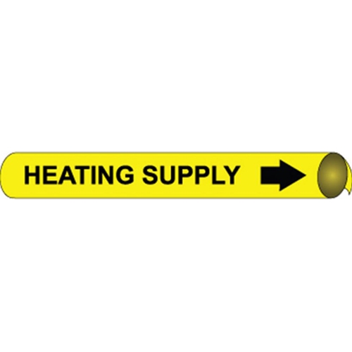 Heating Supply Precoiled/Strap-On Pipe Marker (H4054)