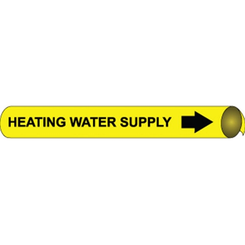 Heating Water Supply Precoiled/Strap-On Pipe Marker (H4056)