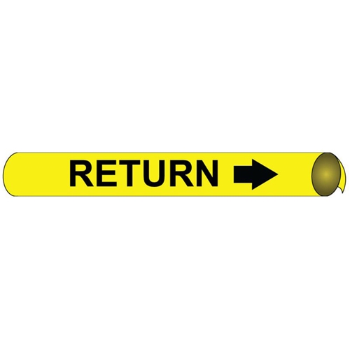 Return Precoiled/Strap-On Pipe Marker (H4091)