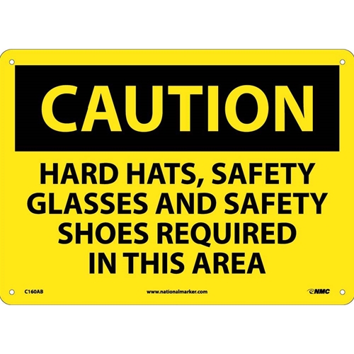 Caution Multi Protection Required Safety Sign (C160AB)