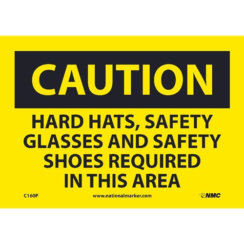 Caution Multi Protection Required Safety Sign (C160P)