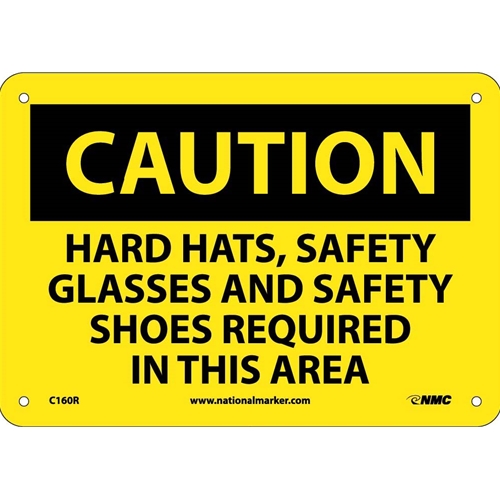 Caution Multi Protection Required Safety Sign (C160R)