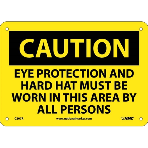Caution Multi Protection Safety Sign (C207R)