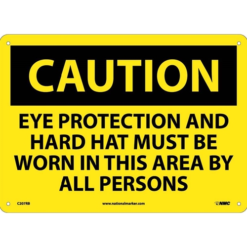 Caution Multi Protection Safety Sign (C207RB)