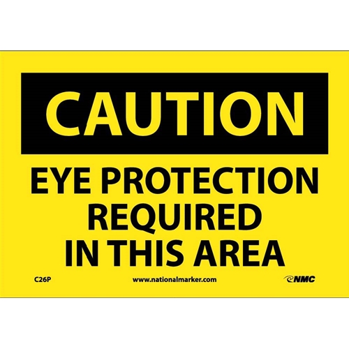 Caution Protection Required In This Area Sign (C26P)
