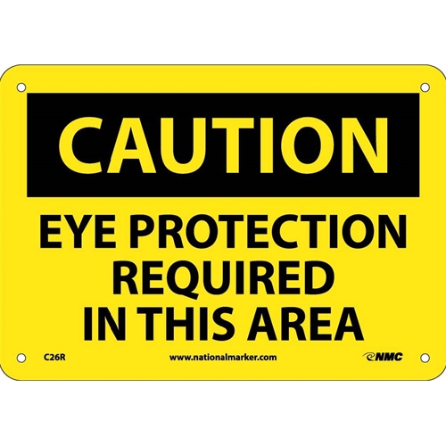 Caution Protection Required In This Area Sign (C26R)