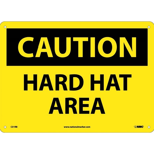 Caution Hard Hat Area Sign (C31RB)