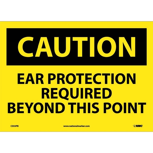 Caution Do Not Wear Gloves Sign (C355PB)