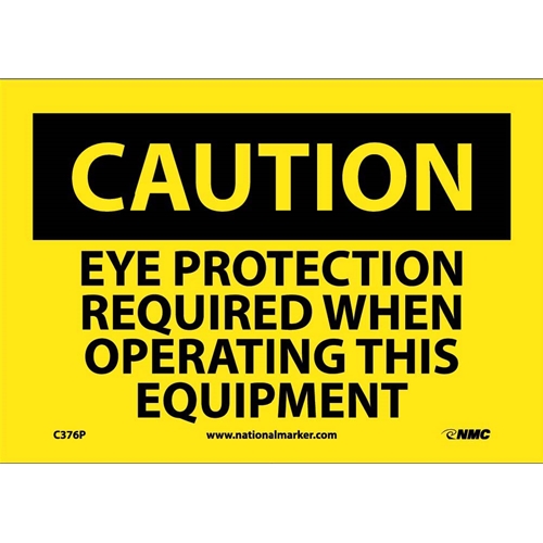 Caution Multi Protection Safety Sign (C376P)