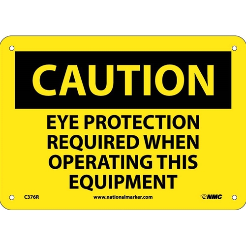 Caution Multi Protection Safety Sign (C376R)