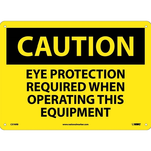Caution Multi Protection Safety Sign (C376RB)