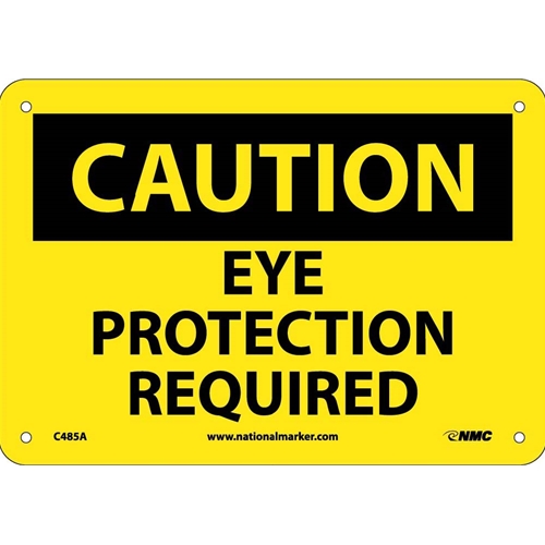 Caution Eye Protection Required Sign (C485A)
