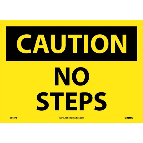 Caution No Steps Sign (C565PB)