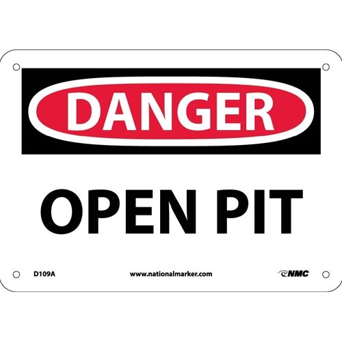 Danger Open Pit Sign (D109A)