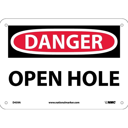 Danger Open Hole Sign (D459A)
