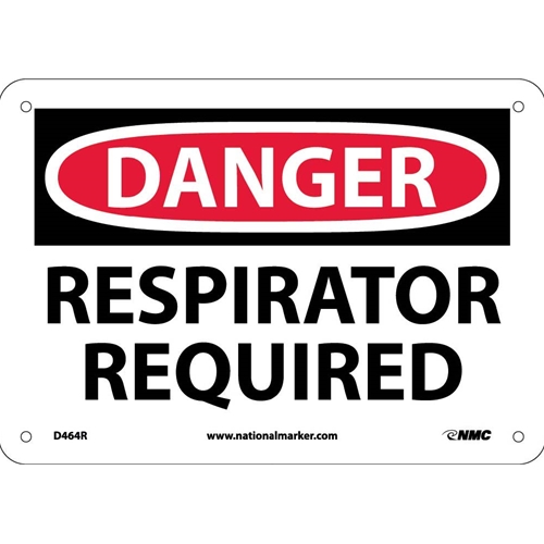 Danger Respirator Required Sign (D464R)