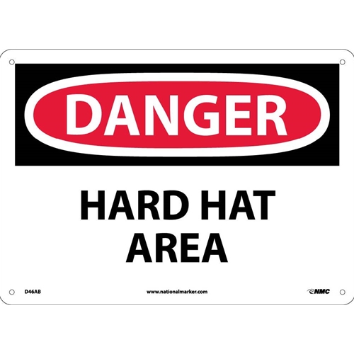 Danger Hard Hat Area Sign (D46AB)