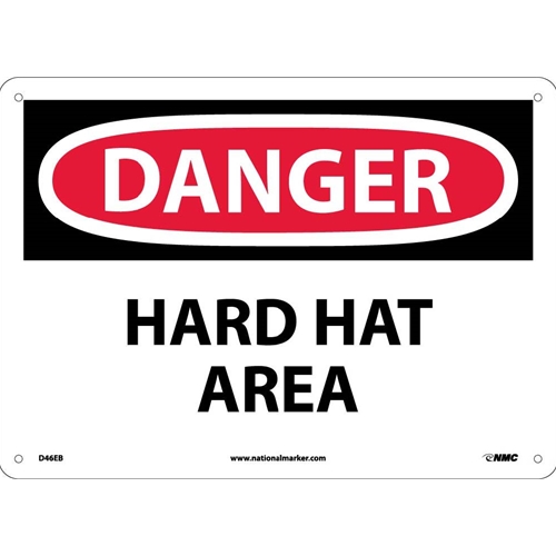 Danger Hard Hat Area Sign (D46EB)