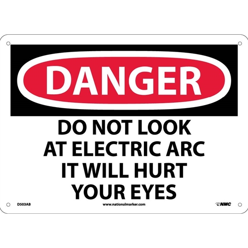 Danger Do Not Look At Electric Arc Sign (D503AB)