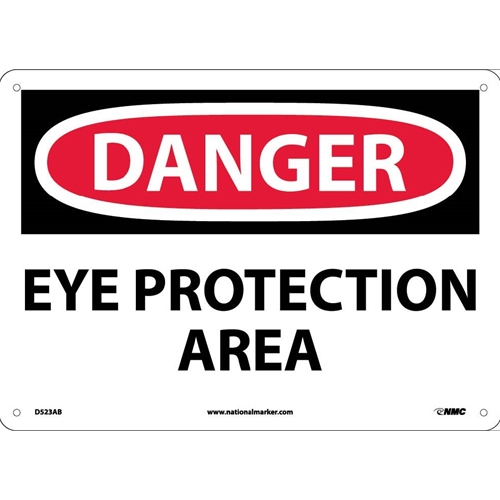 Danger Eye Protection Area Sign (D523AB)