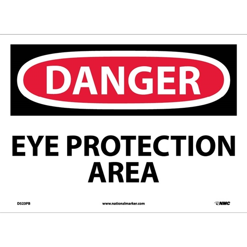 Danger Eye Protection Area Sign (D523PB)
