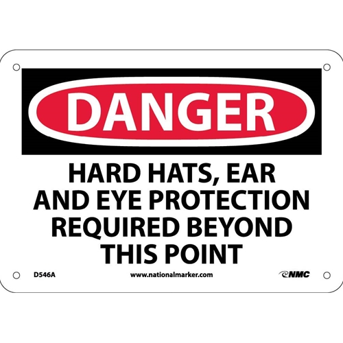 Danger Multi Protection Required Sign (D546A)