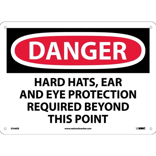 Danger Multi Protection Required Sign (D546RB)