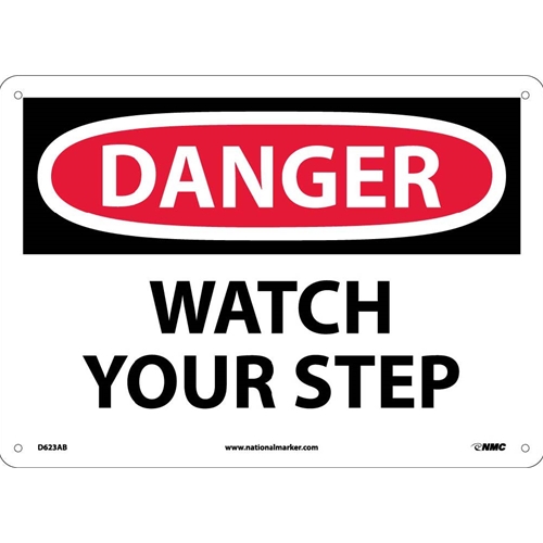 Danger Watch Your Step Sign (D623AB)