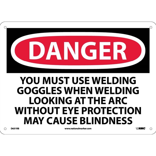 Danger Wear Ppe When Welding Sign (D631RB)