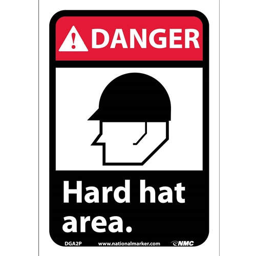 Danger Hard Hat Area Sign (DGA2P)