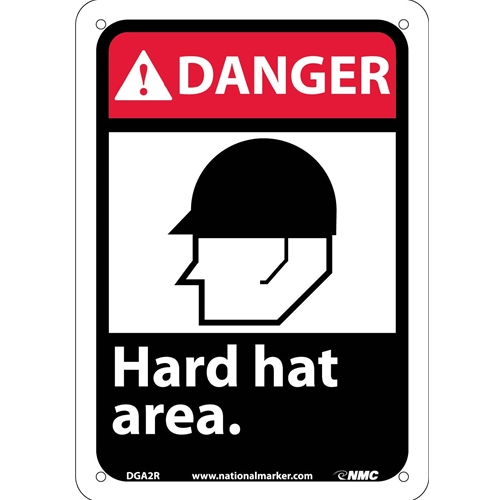 Danger Hard Hat Area Sign (DGA2R)