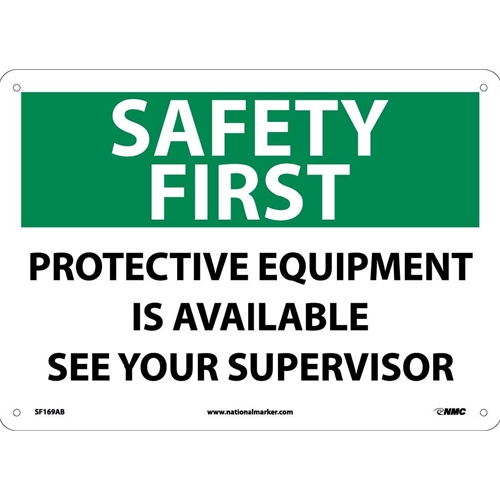 Safety First Ppe Equipment Available Sign (SF169AB)