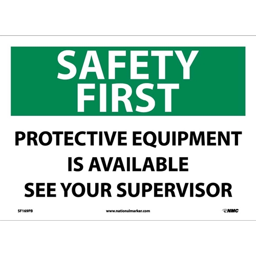 Safety First Ppe Equipment Available Sign (SF169PB)