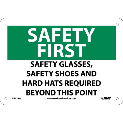 Safety First Ppe Equipment Required Sign (SF173A)