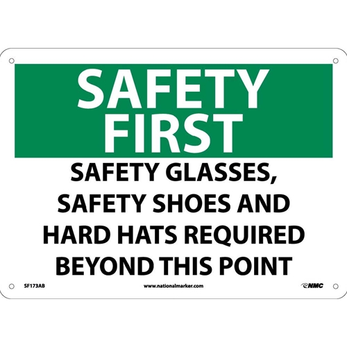 Safety First Ppe Equipment Required Sign (SF173AB)