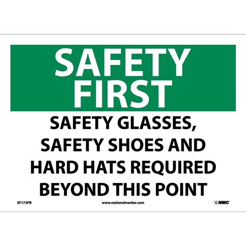 Safety First Ppe Equipment Required Sign (SF173PB)