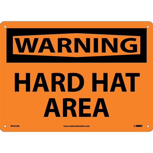 Warning Hard Hat Area Sign (W425AB)
