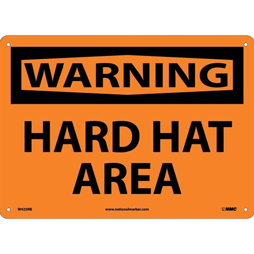 Warning Hard Hat Area Sign (W425RB)